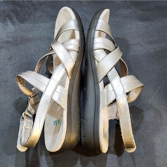 YUU WOMEN'S OPEN-TOE MULTI-STRAPS SLIP-ON SANDAL - Picture 9 of 16